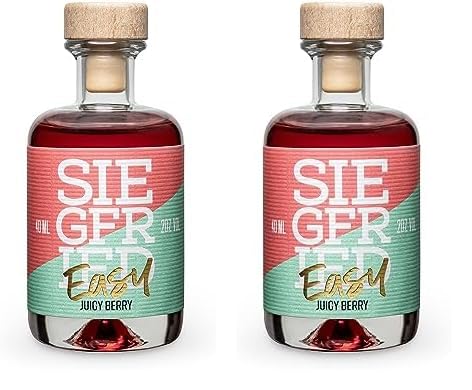 Siegfried Easy Juicy Berry Mini | Aperitif | Sommerlich fruchtig | Echte Frucht - weniger süß I 40ML (Packung mit 2) von Siegfried