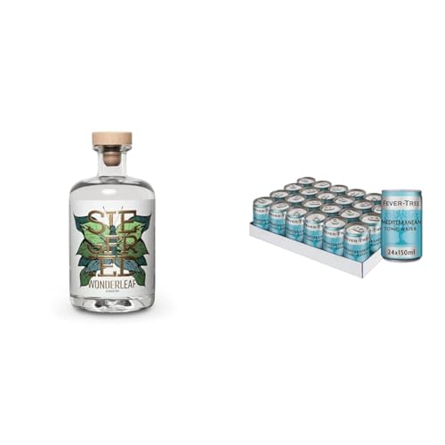 Siegfried Wonderleaf 500ml mit 24 x 150ml FEVER-TREE Mediterranean Tonic Water im Bundle von Siegfried