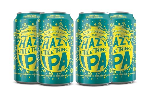 Sierra Nevada Brewing - 4 x Hazy Little Thing - Hazy IPA in 0,355l Dose - handwerklich gebrautes Bier aus Kalifornien USA - fruchtig und intensiv hopfig, inkl. 1 € Einwegpfand von Sierra Nevada