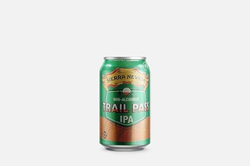 Sierra Nevada Trail Pass IPA alkoholfrei - 10 Dosen alkoholfreies Craft Beer - 10 x Trail Pass IPA alkoholfrei, 355ml Dose, Hopfig & Erfrischend, Bier aus den USA, inkl. 2,50 € Pfand von Sierra Nevada