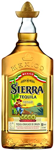 Sierra Tequila Reposado (1 x 3000 ml) – das Original mit Sombrero aus Mexico – Reposado Tequila mit zarten Noten von Vanille und Karamell – ideal als Shot mit Zimt & Orange – 38 % Alk von Sierra