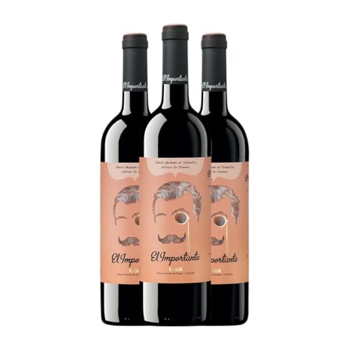 Siete Pasos El Importante Tempranillo Rioja 75 cl Rotwein (Karton mit 3 Flaschen von 75 cl) von Siete Pasos Wines