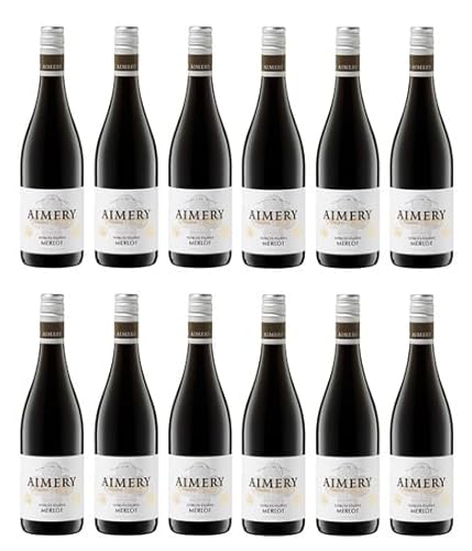 12x 0,75l - 2023er - Sieur d'Arques - Aimery - Merlot - Pays d'Oc I.G.P. - Frankreich - Rotwein trocken von Sieur d'Arques