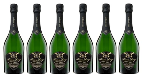 6x 0,75l - 2017er - Sieur d'Arques - Blason Rouge - "Black Edition" - brut - Crémant de Limoux A.O.P. - Languedoc - Frankreich - Schaumwein brut von Sieur d'Arques