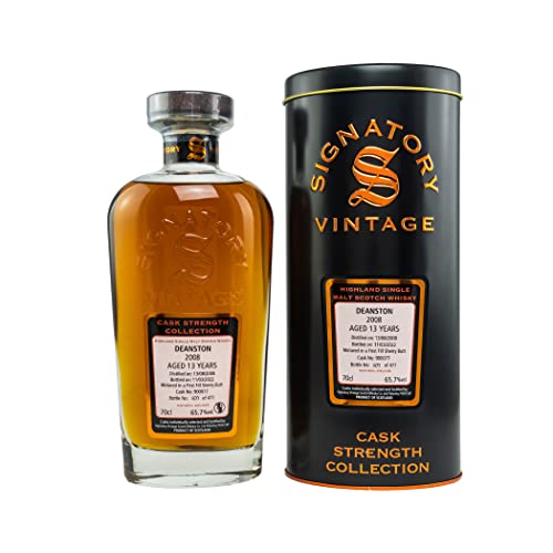 Signatory Vintage DEANSTON 13 Years Old Cask Strength 2008 65,7% Vol. 0,7l in Tinbox von Signatory Vintage