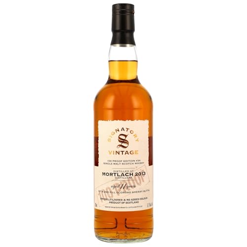 Mortlach 2013 Signatory Vintage 100 Proof Edition Single Malt Whisky (1x0,7l) von Signatory Vintage