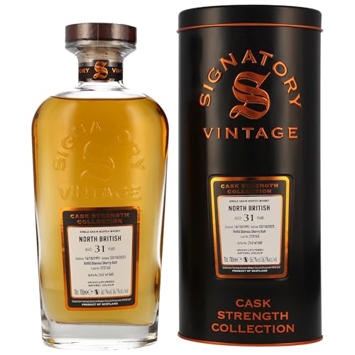 North British 31 Jahre alt 1991 Signatory Vintage Cask Strength Single Grain Whisky (1x0,7l) von Signatory Vintage