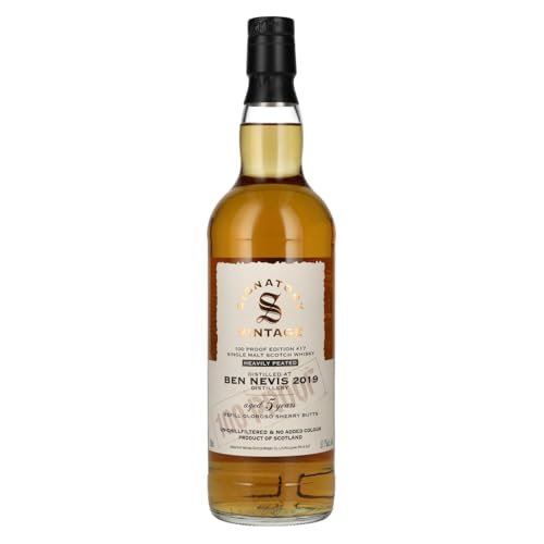 Signatory Vintage 100 Proof Edition BEN NEVIS PEATED 5 Years Old Single Malt #17 2019 57,1% Vol. 0,7l von Signatory Vintage