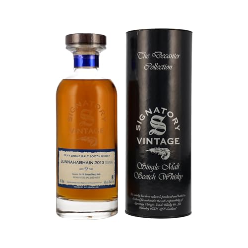 Signatory Vintage BUNNAHABHAIN STAOISHA 9 Years Old The Decanter Collection 2013 46% Vol. 0,7l in Geschenkbox von Signatory Vintage