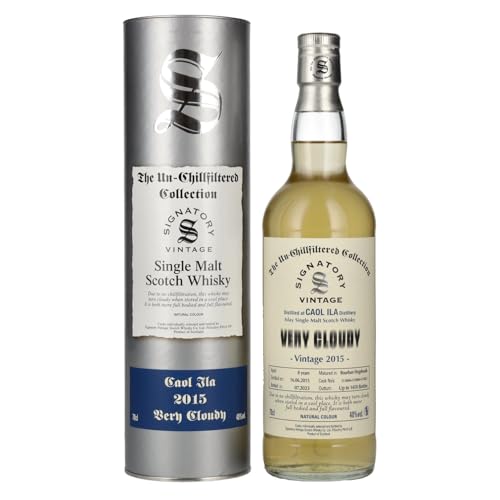 Signatory Vintage CAOL ILA VERY CLOUDY The Un-Chillfiltered 2015 40% Vol. 0,7l in Geschenkbox von Signatory Vintage