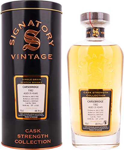 Signatory Vintage CARSEBRIDGE 35 Years Old Cask Strength 1982 48,9% Vol. 0,7l in Tinbox von Signatory Vintage