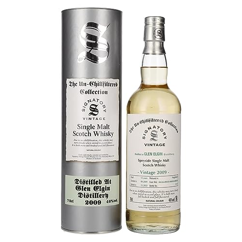 Signatory Vintage GLEN ELGIN 13 Years Old The Un-Chillfiltered 2009 46% Vol. 0,7l in Geschenkbox von Signatory Vintage