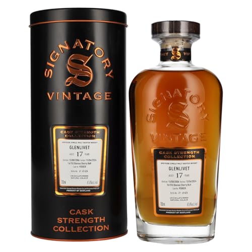 Signatory Vintage GLENLIVET 17 Years Old Cask Strength Collection 2006 61,6% Vol. 0,7l in Tinbox von Signatory Vintage