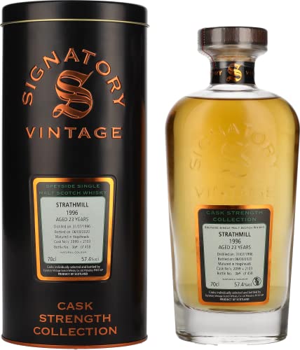 Signatory Vintage STRATHMILL 23 Years Old Cask Strength 1996 57,4% Vol. 0,7l in Tinbox von Signatory Vintage