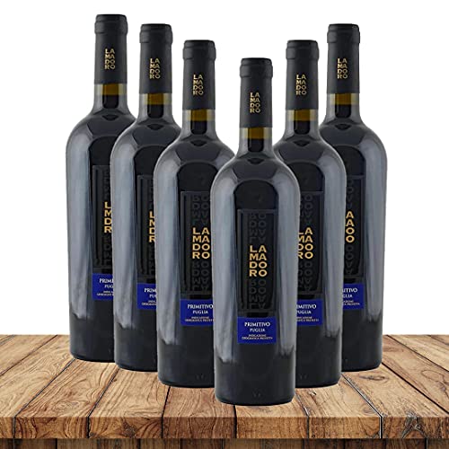 San Marzano Lamadoro PRIMITIVO 2019 | Weinpaket Rotwein (6 x 0,75 Liter) | Rotweine aus Italien von Silkes Weinkeller