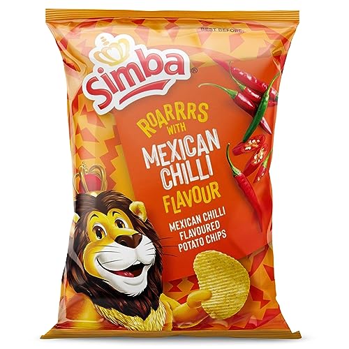 Simba Große Kartoffelchips, mexikanischer Chili, 120 g von Simba