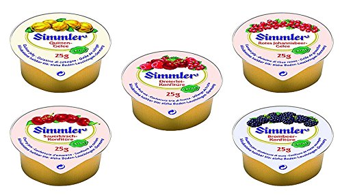 Konfitüren sortiert, 1er Pack,100X25G (1 x 2500 g) von Simmler