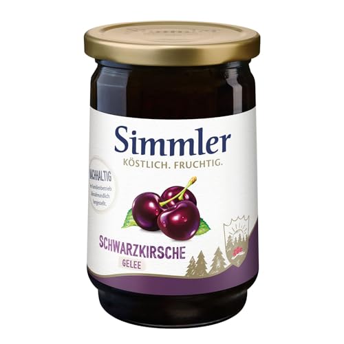 Simmler Schwarzkirsche - pures Glück (Gelee), 450g von Simmler