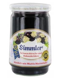 Simmler Schwarzkirsche und Holunderblüte, Fruchtaufstrich, 450g von Simmler