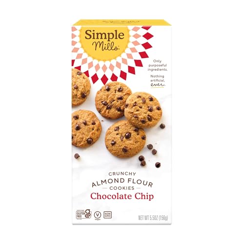 Einfache Mühlen - Crunchy Cookies Naturally Gluten-Free Chocolate Chip - 5.5 Unze. von Simple Mills