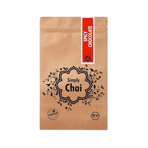 Simply Chai „Spicy Chocolate“ Bio Trinkschokolade Kakao 1000 g Beutel von Simply Chai