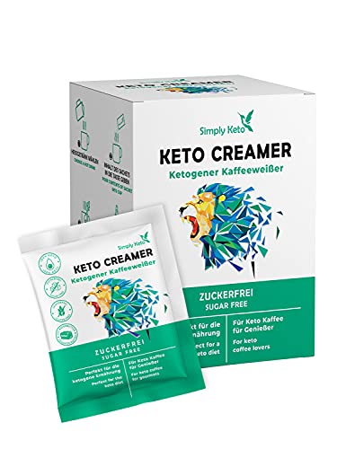 Simply Keto Keto Creamer (10er Box) - Zuckerfreier ketogener Kaffeeweißer für leckeren Milchkaffee - Mit Kokosöl & Weidebutter - Ohne Zucker & Kohlenhydrate - Optimiert für Geschmack von Simply Keto