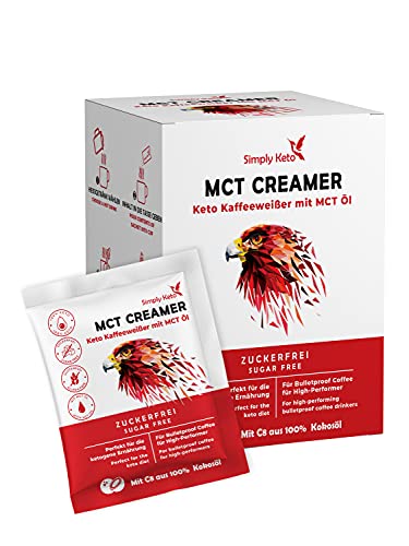 Simply Keto MCT Creamer (10er Box) - Zuckerfreier ketogener Kaffeeweißer für Bulletproof Coffee - Mit MCT Öl, Kokosöl & Weidebutter - Ohne Kohlenhydrate - Optimiert für Performance von Simply Keto