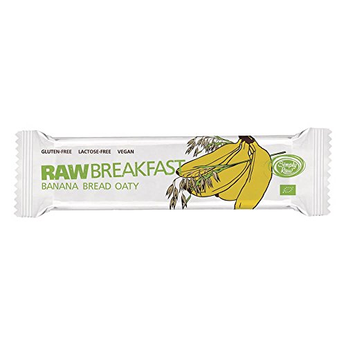 Simply Raw Rawba Breakfast Bananenbrot Haferli 40g (bio, roh, vegan) Rohkost-Riegel von Simply Raw