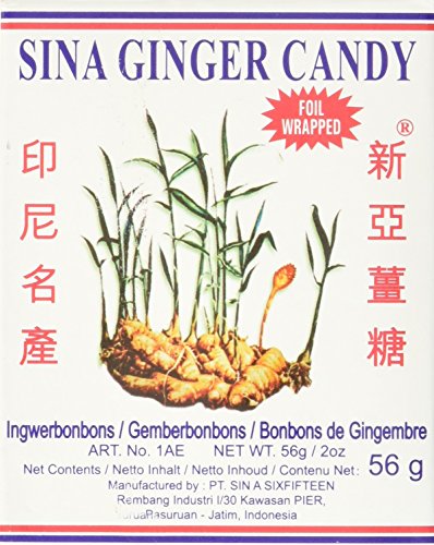 SinA Süßwaren Ingwer, 5er Pack (5 x 56 g) von SinA