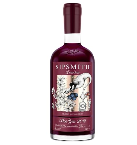 Sipsmith Sloe Gin - Handgepflückte Schlehen - Angesetzt im London Dry Gin - Für ein fruchtig-herbes Aroma - 29% - 500ml Einzelflasche von Sipsmith