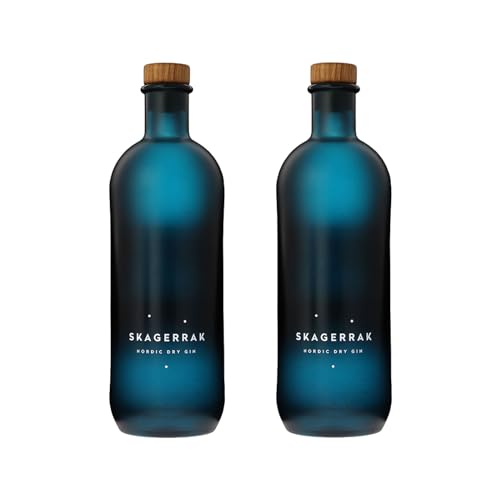 Skagerrak Nordic Dry Gin 2x 0.7L (44.9% Vol.) | Ausgezeichneter, aromatischer Nordic Dry Gin | Kreiert mit Botanicals aus der Skagerrak-Region | Hergestellt in Norwegen von Skagerrak