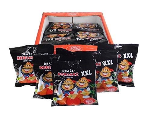 22x Skawa Kokos-Dragees - Korsarz XXL Draze 130g (karton) von Skawa