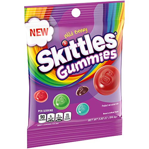 SKITTLES Wild Berry Gummibonbons, 165 ml Beutel (12 Stück) von Skittles