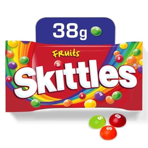 Skittles Beutel mit Bonbonbeschichteten Kaulinsen Obst, 38 g von Skittles