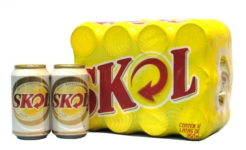 SKOL Bier 12 x Dose Cerveja do Brasil von Skol