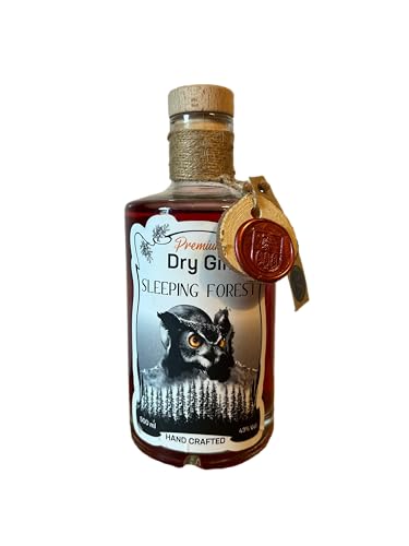 Sleeping Forest Premium Dry Gin - 0,5L - 43% Vol. - handgefertigt im Thüringer Wald - intensives Aroma - einzigartiger Geschmack von Sleeping forest