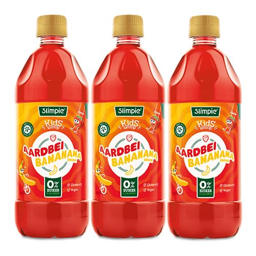 Slimpie - Erdbeere Banane Kids Limonaden-Sirup - 3x 580ml von Slimpie