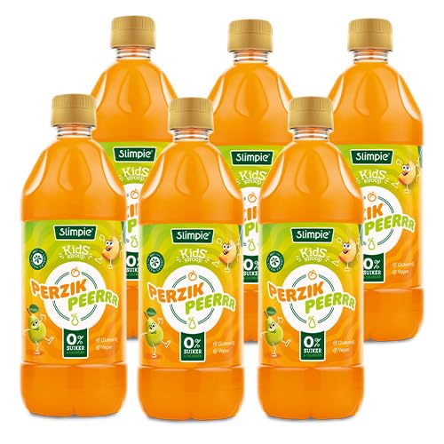 Slimpie - Pfirsich Birne Kids Limonaden-Sirup - 6x 580ml von Slimpie