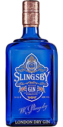 Slingsby London Dry Gin - Preisgekrönter Premium-Gin mit botanischen Produkten aus der Region und Harrogate Quellenwasser - 0,7L (42% Vol) von Slingsby