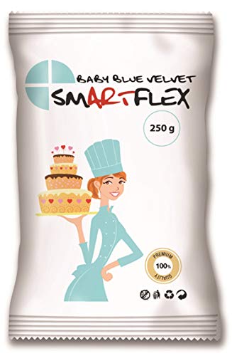 SmartFlex Fondant Baby Blue Velvet, 250 g von SmartFlex