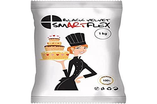 SmartFlex Fondant Black Velvet, 1 kg von SMARTFLEX