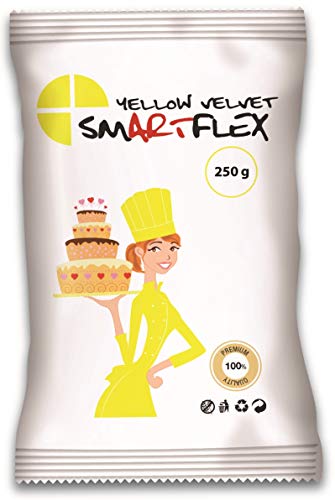 SmartFlex Fondant Yellow Velvet, 250 g von SmartFlex