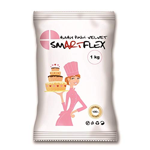 Smartflex Hellrosa Velvet 1kg - Ausrollfondant von Smartflex