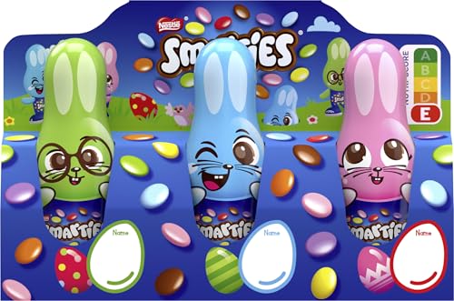 SMARTIES Mini-Osterhasen, kleines Geschenk zu Ostern gefüllt mit SMARTIES mini, 3er Pack (3 x 18,7g) von Smarties