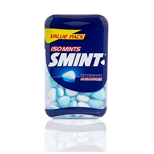 Zuckerfreie Pfefferminzmünzen | Smint | Mints Peppermint Sugarfree Value Pack 150 Stuks | Gesamtgewicht 105 Gramm von Smint