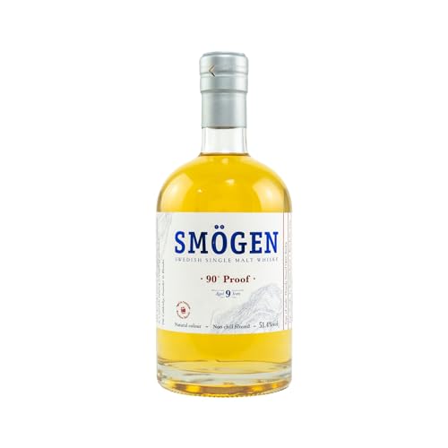 Smögen 9 Jahre - 90 Proof, Swedish Single Malt Whisky (1x0,5l) von Smögen