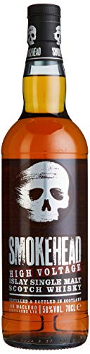 Smokehead High Voltage Islay Single Malt Scotch Whisky | hochprozentig & extrem rauchig | nur für Fans | 58% vol. | 700 ml von SMOKEHEAD