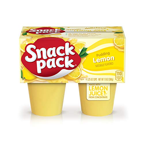 Snack Pack Zitronenpuddingbecher, 92 ml x 4 Tassen von Snack Pack