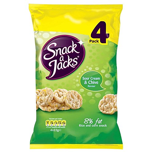 Snack -A- Buchsen Sauerrahm Und Schnittlauch (4X22G) von Snack a Jacks