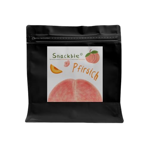 Pfirsichscheiben | Gefriergetrocknet | 200g | Knackig | Pfirsich | Snacks von Snackbie